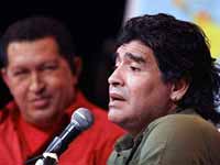 Дискретный обзор:  СТАРЫЙ ИЛИ НОВЫЙ? Марадона сделает татуировку с портретом Чавеса 